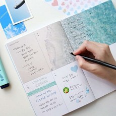 여행다이어리 노트형다이어리 북다이어리, 1파도