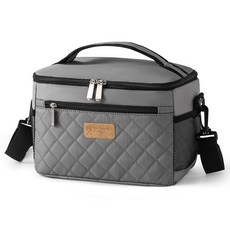 프레오 보냉백 보냉가방 쿨러백 도시락 골프 피크닉 방수, 그레이