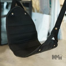 책상의자 편한 출장 해먹 발그네 선반 여행 발 휴대용, 1개, 블랙