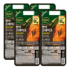 CJ 비비고 연어 스테이크, 60g, 4개