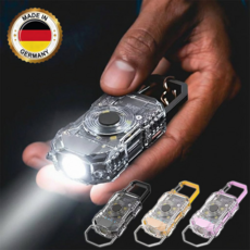 방수 열쇠고리 손전등 초강력 led 손전등 충전식 휴대용 미니 후레쉬, 제비꽃, 1개