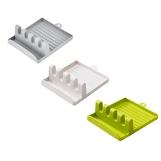 3/2/1PCS 주방 스푼 홀더 포크 랙 선반 정리대 플라스틱 젓가락 미끄럼 패드, 06 3pcs
