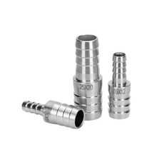 34 6 8 10 50mm 호스 바브 동등 감소 스테인레스 벌크헤드 파이프 피팅 커넥터 패널, 17 50mm-20mm Barb, 01 1PCS, 01 중국