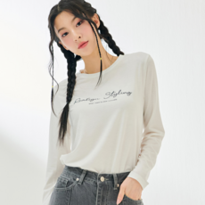 체이스컬트 4color 여자 레터링 긴팔티