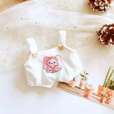 면 인형 자수 원피스 커버업 변신 의상