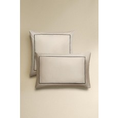 zara 자라 스캘럽 에지 새틴 베개 커버 - 라이트 그레이310650, (2장 세트) (2)