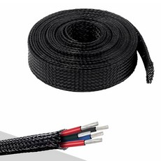 케이블 슬리브 익스펜더 망사 튜브 전선 정리 1m 컷팅, 1개