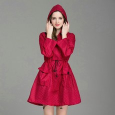 여성 골프 우비 비옷 레인코트 3종 우의 방수 여자 자켓 웨어 비올때 골프용 바람막이, 레드, 1개