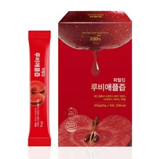 SNS대란 속까지 빨간 엔부 사과 즙 NFC 착즙 주스 루비애플즙, 1개, 300g