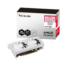 현인 지향 AMD Radeon RX9060XT 탑재 그래픽 보드 GDDR6 16GB RD-RX9060XT-E16GBWHITEDF