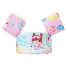 兒童手臂浮力圈 - 兒童泳圈 游泳圈 手臂泳圈 兒童游泳圈 手臂圈 泳圈 兒童救生衣, 三代夏日繽紛, 1個, 三代夏日繽紛