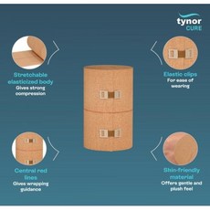 Tynor Tynocrepe Cotton Crepe Bandage Beige, 1세트, 1회분