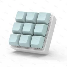 피젯큐브 피젯장난감 스트레스 해소 DIY 키보드 키캡 피젯 토이 파티 캡 손가락 단추 핑거 2 키 3 4/9, 9 Keys 블루, 1개