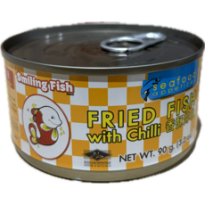 태국 스마일링 후라이드피쉬위드칠리 생선튀김캔 90g, 1개