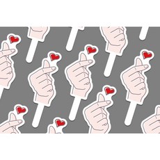 手比愛心拍照道具, 1個
