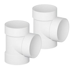 JG산업 (정품) 국산 PVC 티 정티 T 75파이 75A 75mm 연결T, 2개