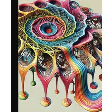 Celebrate World Retro Games Day | Melting Spirograph Journal College-Ruled 7.5\" x 9.25\" [paperbac, Celebrate World Retro Games Da