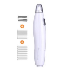 전동 지우개 자동 회전식 정밀 드로잉용 디자인 미술 도구 세트 16 개의 리필이있는 전기 키트 충전식 연필 원 버튼 제어 크리스마스 선물 문구 용품, 1)하얀색