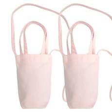 마이너컴퍼니 캔버스 텀블러백 가방, 핑크 2P