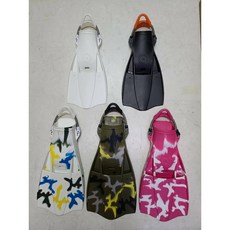 SCUBATEC TURBO FIN 日版蛙王橡膠噴射蛙鞋, 迷彩卡其,M (23-25)