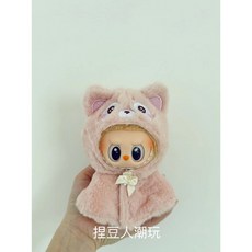 Popmart 泡泡瑪特 LABUBU 拉布布 坐坐派對 馬卡龍 公仔衣服 娃衣, 1個, 粉色乖乖小狐,台灣現貨｜1工作天內出, 粉色, 乖乖小狐