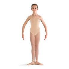 Bloch Dance GIRL 걸s Pranay 조절 가능한 스트랩 캐미솔 레오타드 누드 사이즈 6X-7 누드 192945