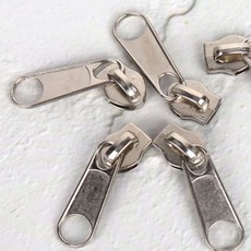 살림냥냥 금속 지퍼머리 실버 8호 5P 수선부자재