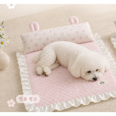 여름 반려동물 쿨매트 귀여운 펫 침대 강아지 고양이 겸용, 1개, 핑크