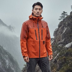 WESMART 하드쉘 자켓 남성 여성 겨울 등산 자켓 방풍 방수 고투습 스키복 상의 낚시복 겸용 여성 겨울 등산복 상의 기능성 아웃도어 방한 아우터 오렌지 레드 화이트-M66