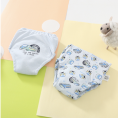 寶寶學習褲 親膚透氣 卡通圖案 褲型設計 加強吸水層 可重複清洗, 新網眼款高鐵組, 1套