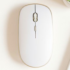 LG 그램 호환 저소음 무선 마우스 FOR GM-100 화이트 골드 사무용 가정용 학생용 DPI조절, FOR-GM100 FOR-GM100