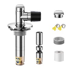 콜콜러브 하수구트랩 냄새 차단 벌레 방지 t형 배수구 트랩 조절 가능, 실버
