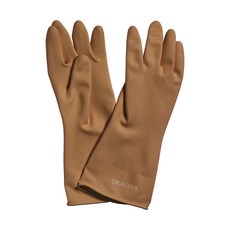 트루쿡 키친 천연 라텍스 고무장갑, 브라운, 중(M), 3개