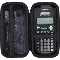 Texas Instruments 텍사스인스트루먼트 TI-30XS 멀티뷰/TI-36X Pro 엔지니어링 공학용 계산기용 Khanka 하드 여행용 케이스 교체 케이스만(검은색), Black