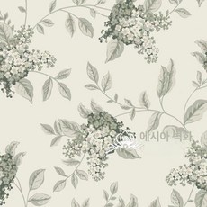 꽃무늬 벽지 수입 엔틱 플라워 접착식, 브라이트옐로우