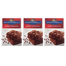 Ghirardelli 기라델리 기라델리 브라우니 믹스 더블 초콜렛 Brownie Mix 510g 3팩