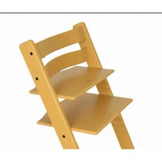 유아 성장형 하이체어 높이조절 아기식탁의자 발받침 아기의자, 엘로우