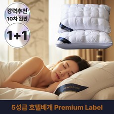 리치바오밥 호텔베개 5성급 프리미엄, 2개, 화이트