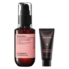 [리뉴얼 전] 모레모 헤어 에센스 딜라이트풀 오일 70ml+미라클 2X 트리트먼트 20ml, 1세트