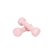 차곡담디자인 뷰티 육각 덤벨 아령 1kg 코랄핑크 2개 집에서운동