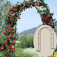 넝쿨 지지대 블랙 가든 장미 아치 포도나무 화단 식물 정원 꾸미기, 02.넝쿨지지대 프리미엄