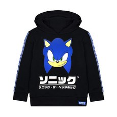 Sonic The Hedgehog 아동용 후디 일본 게이머 블랙 스웨터 블랙. 130484