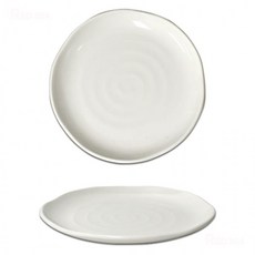 멜라민 단체 급식 뷔페 반찬 음식 접시 찜 무침 돈까스 반찬그릇 지름 20.2cm 22.5cm 25cm 27.7cm, 3호, 1개