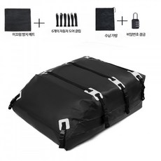 쭌스몰 차량 루프백 대용량 방수 캠핑 여행 수납 캐리어, 1개, 블랙