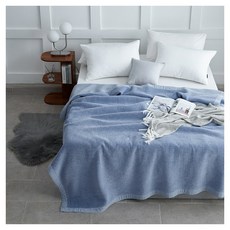 박홍근홈패션 박홍근 브람스 목화솜 면모달 극세사 워싱 스프레드 겸 이불 싱글 S, 화이트 S