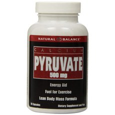 NATURAL BALANCE 丙酮酸膠囊 500mg 90入, 90顆, 1罐