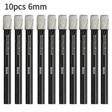 맷돌 10pcs 드라이 다이아몬드 드릴 비트 화강암/운모/대리석/대리석 6mm 브레이징 도구, 01 10pcs 6mm
