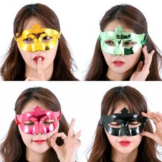 오페라 유광 반가면 오페라의유령 가면 파티용품 눈가면, 화이트