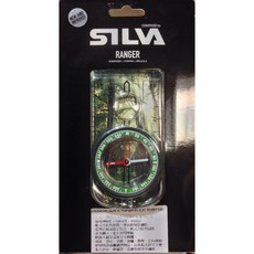 伊凱文戶外 瑞典 SILVA 森林式指北針 Ranger 附放大鏡，戶外探險精準定位，登山健行必備, 1個, 透明