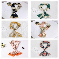 머리끈 쁘띠 실크 모조 여자 가방끈 스카프 장식